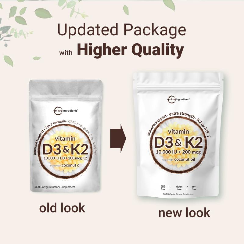 Vitamin D3 + K2 | Virgin Coconut Oil VIP