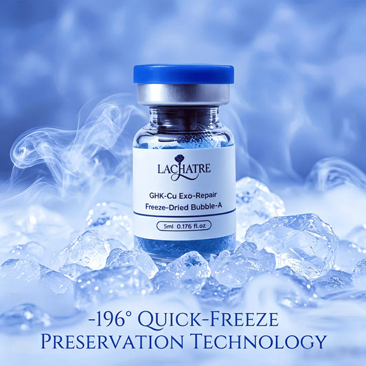 LACHATRE Bubble-A Booster GHK-Cu copper peptide serum for mature skin