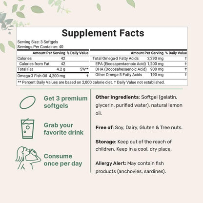 Omega-3 Fish Oil + EPA & DHA Complex VIP