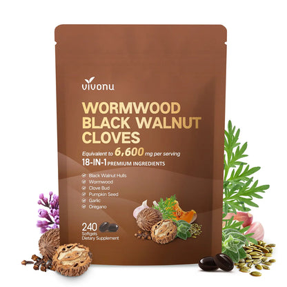 VIVONU Wormwood Black Walnut Cloves Capsules
