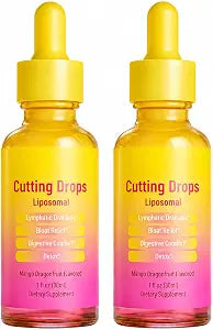 Cutting Drops turmeric and black pepper prebiotic fiber liquid extract 2-pack