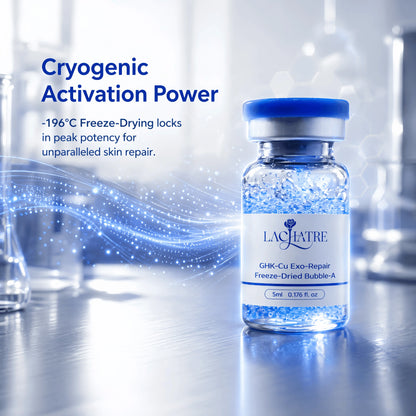 LACHATRE Bubble-A Booster GHK-Cu copper peptide serum for mature skin
