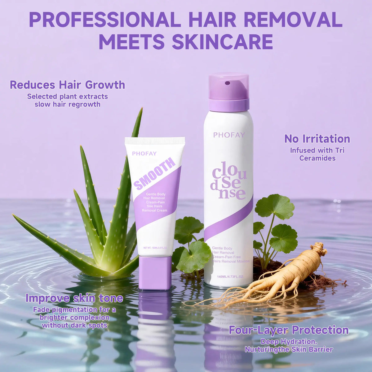 PHOFAY Pain Free Hair Removal Cream — how it works