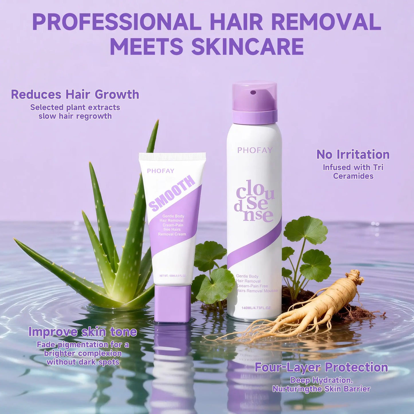 PHOFAY Pain Free Hair Removal Cream — how it works