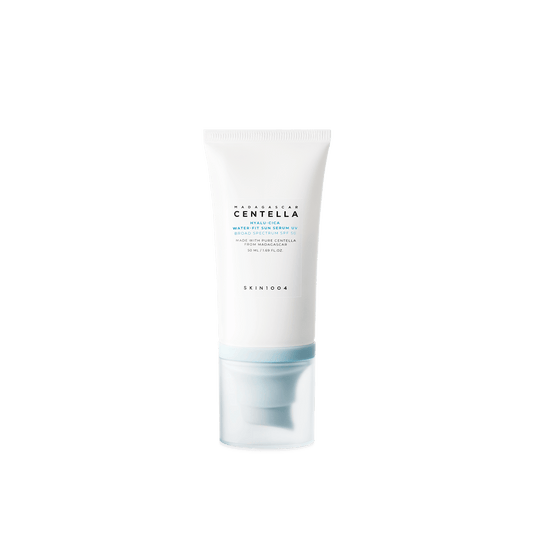 SKIN1004 Hyalu-Cica Water-Fit Sun Serum UV Broad Spectrum SPF 50 tube 50ml front view